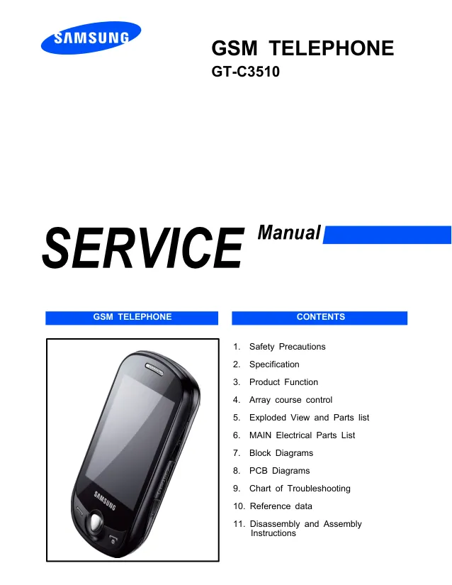Samsung GT-C3510 - Руководство по обслуживанию 