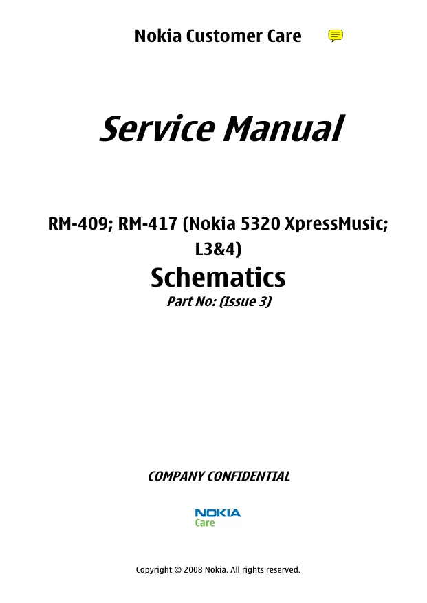 Nokia 5320 XpressMusic (RM-409, RM-417) - Руководство по обслуживанию - схемы (уровень 3,4) v3.0, Schematics, L3, L4