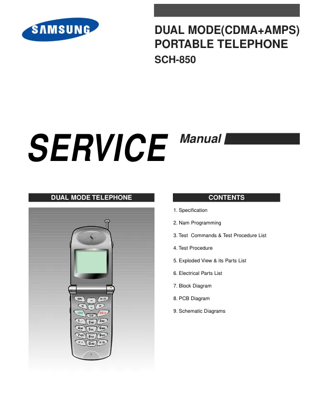 Samsung SCH-850 - Руководство по обслуживанию 