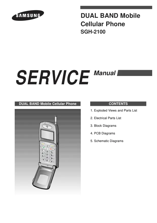 Samsung SGH-2100 - Руководство по обслуживанию 