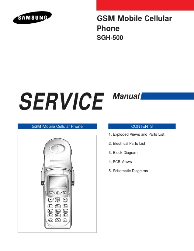 Samsung SGH-500 - Руководство по обслуживанию 