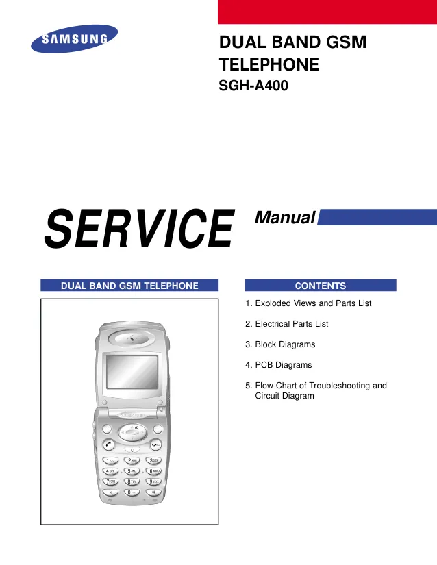 Samsung SGH-A400 - Руководство по обслуживанию 