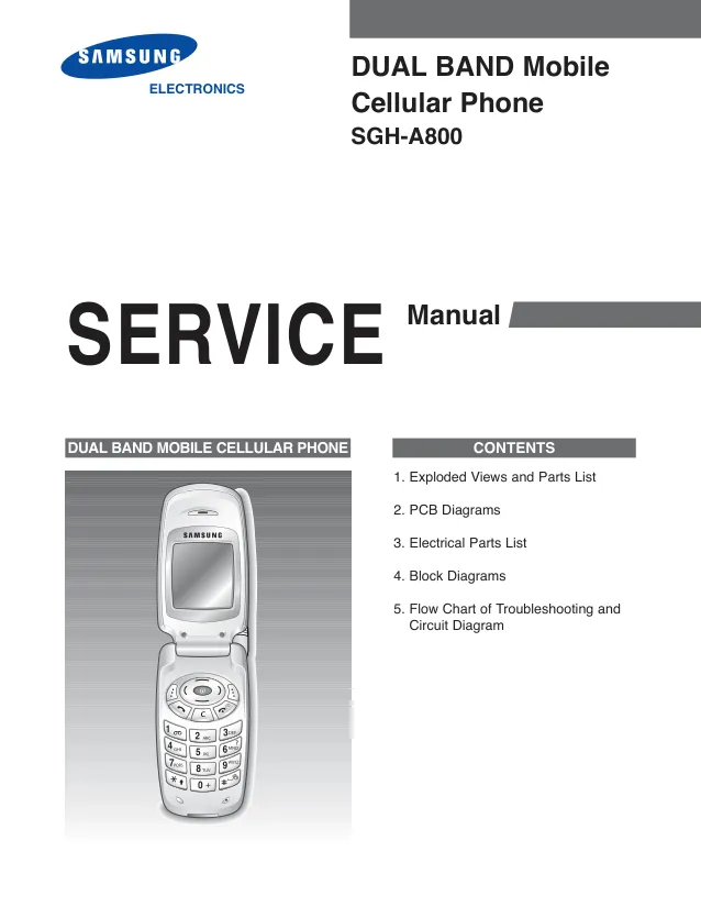 Samsung SGH-A800 - Руководство по обслуживанию 