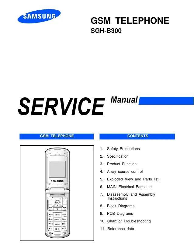 Samsung SGH-B300 - Руководство по обслуживанию 
