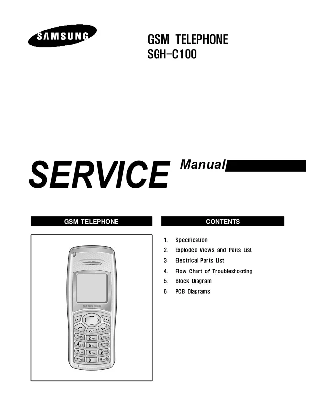 Samsung SGH-C100 - Руководство по обслуживанию 