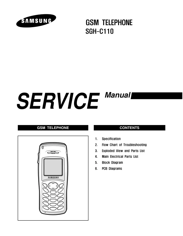 Samsung SGH-C110 - Руководство по обслуживанию 