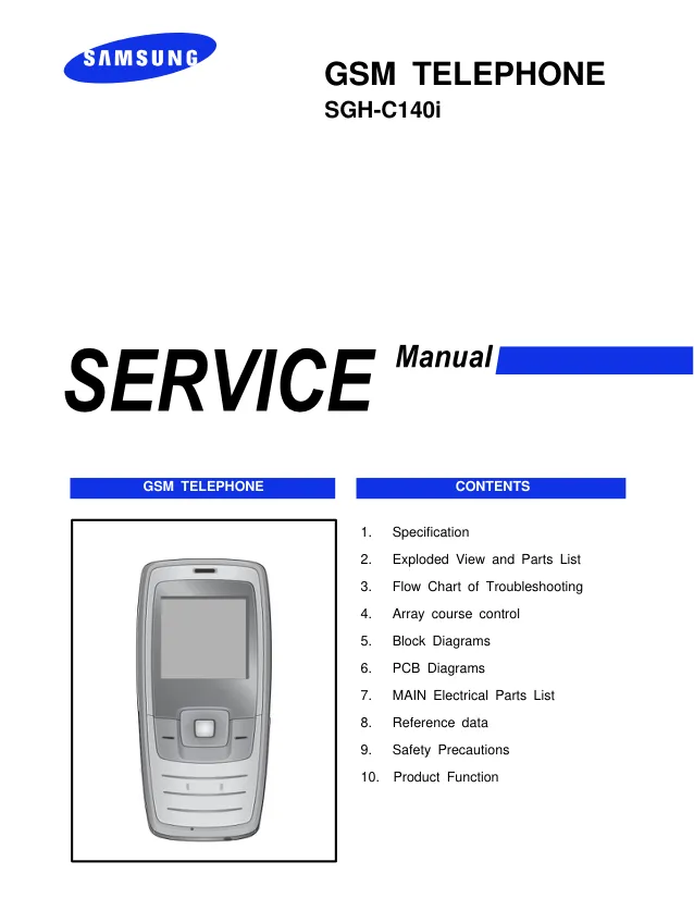 Samsung SGH-C140i - Руководство по обслуживанию 