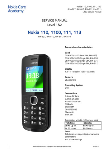 Мобильный телефон Nokia 110/1100/111/113