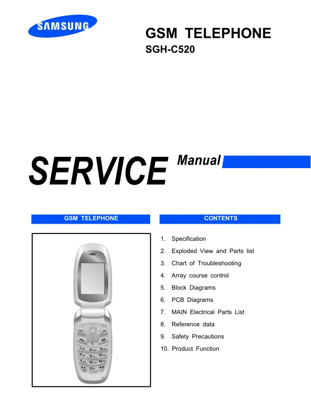 Samsung SGH-C520 - Руководство по обслуживанию 