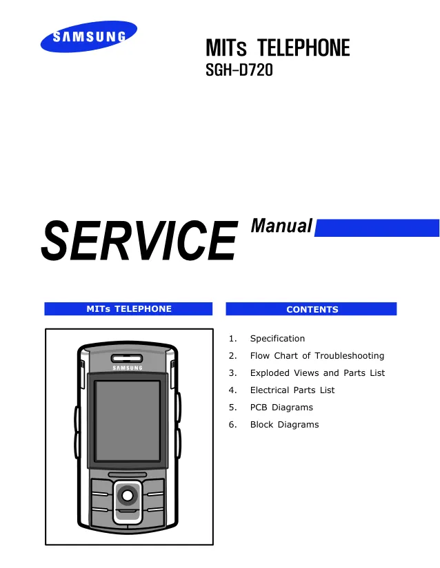 Samsung SGH-D720 - Руководство по обслуживанию 
