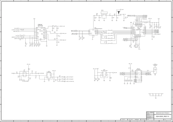 Samsung SGH-D830 - Схемы   Schematics