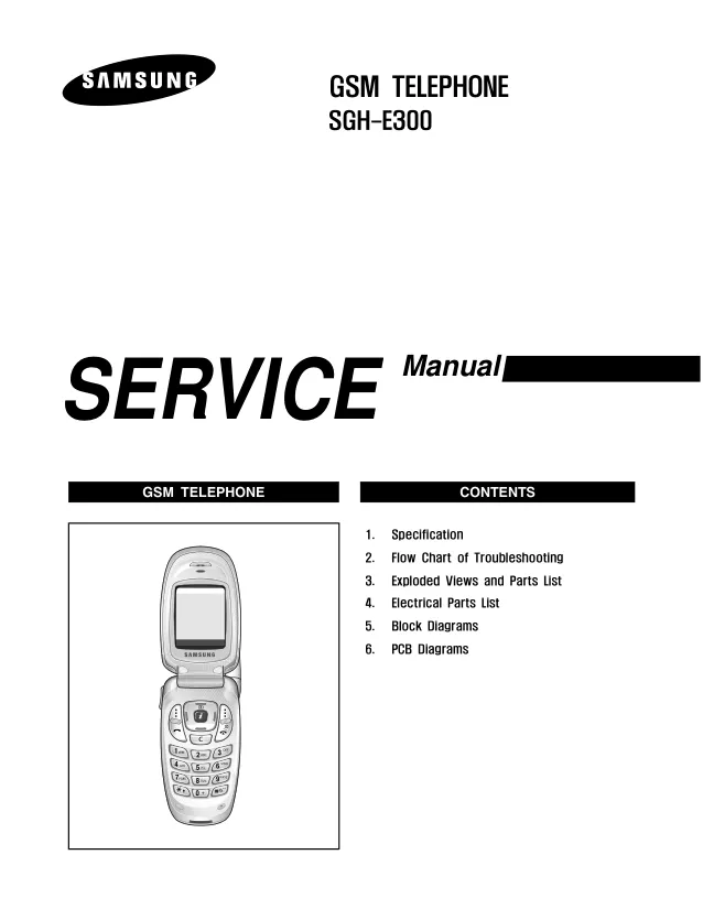 Samsung SGH-E300 - Руководство по обслуживанию   