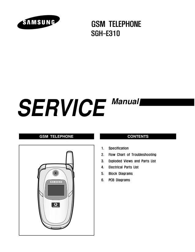 Samsung SGH-E310 - Руководство по обслуживанию 