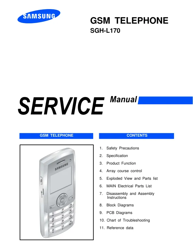 Samsung SGH-L170 - Руководство по обслуживанию 