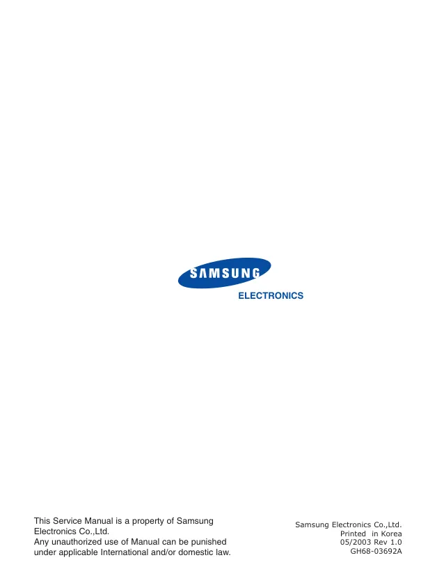 Samsung SGH-S500 - Руководство по обслуживанию 