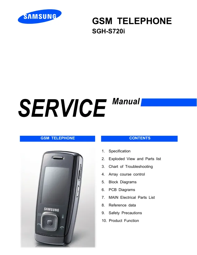 Samsung SGH-S720i - Руководство по обслуживанию 
