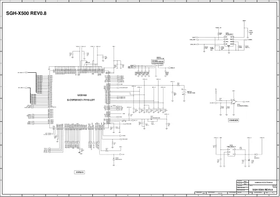 Samsung SGH-X500 - Схемы Schematics