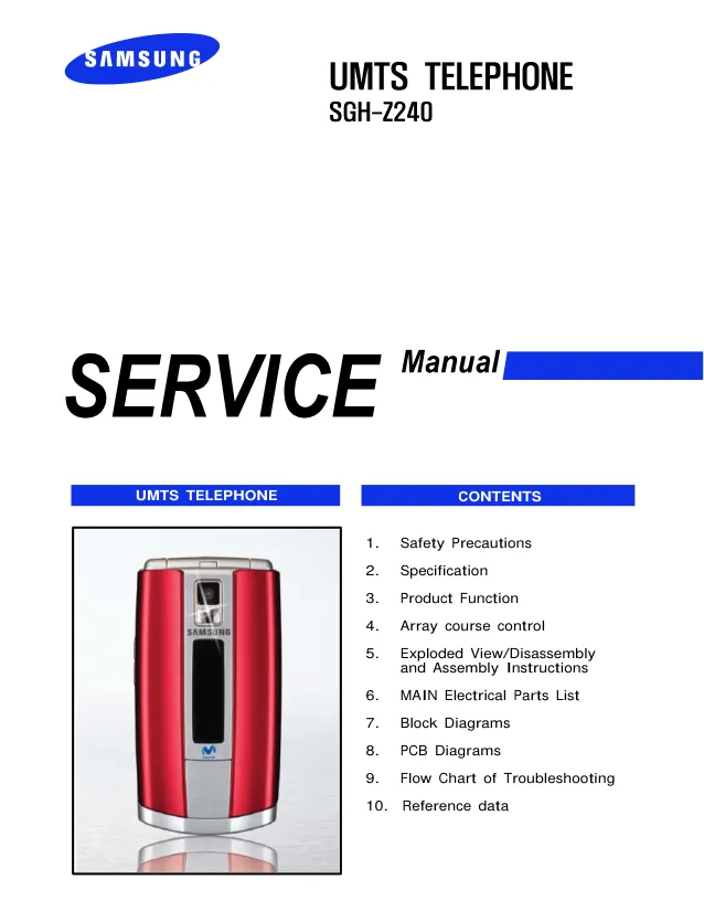 Samsung GH-Z240 - Руководство по обслуживанию 