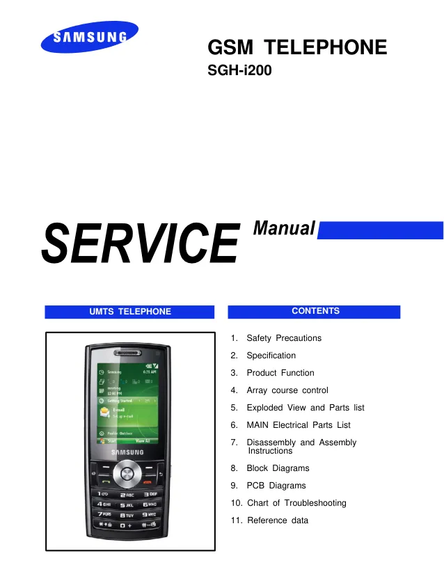 Samsung GH-i200 - Руководство по обслуживанию 