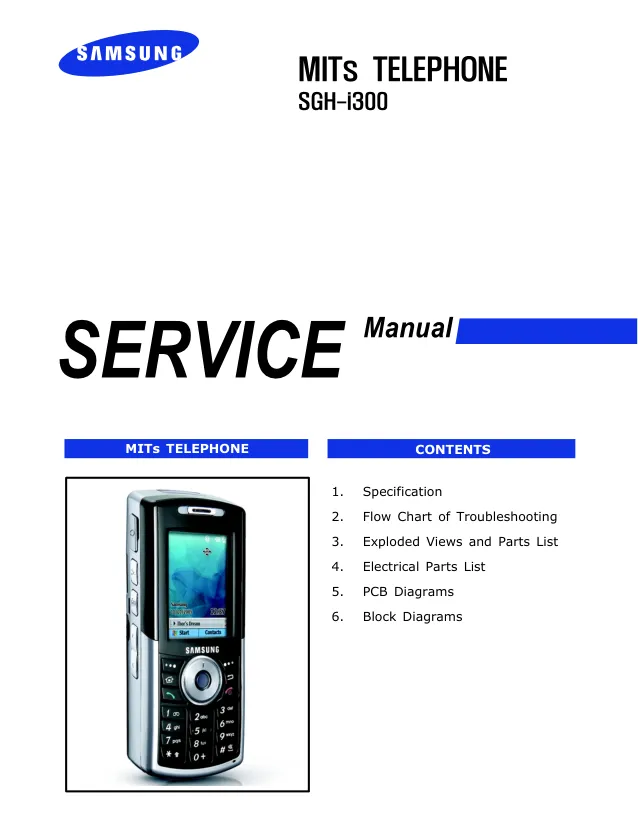 Samsung GH-i300 - Руководство по обслуживанию 