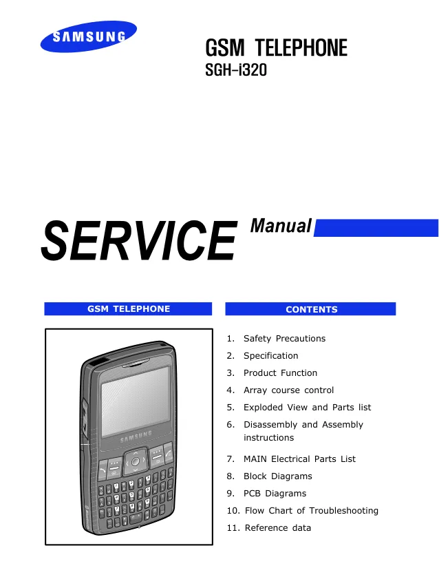 Samsung GH-i320 - Руководство по обслуживанию 