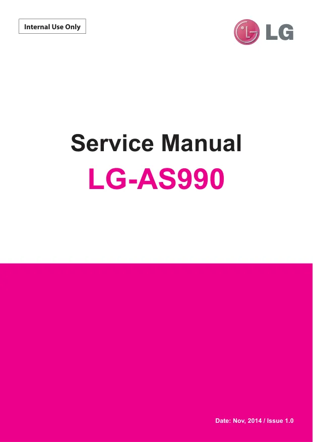  LG AS990 - Руководство по обслуживанию LG G3 LTE-A, v:1.0