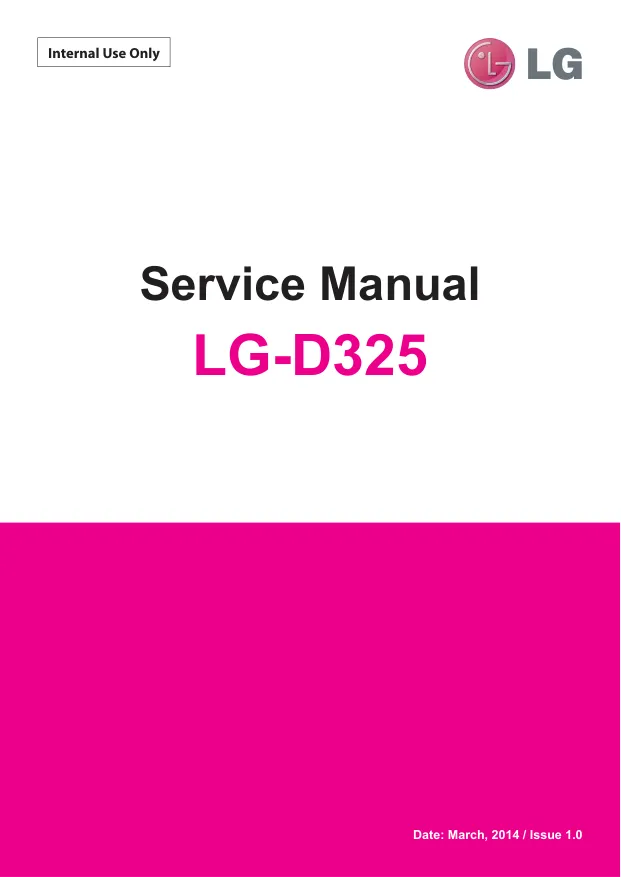  LG D325 - Руководство по обслуживанию LG L70 Dual