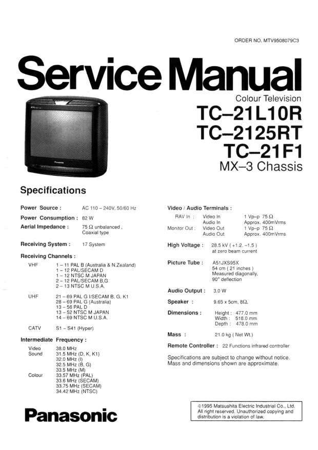 Телевизор Panasonic TC-21F1