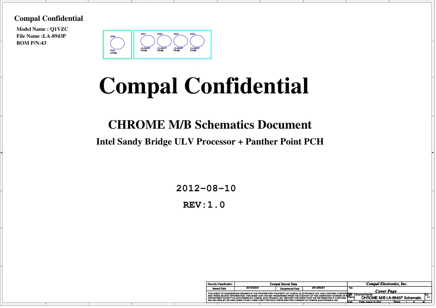 Compal LA-8643P - Схемы Q1VZC