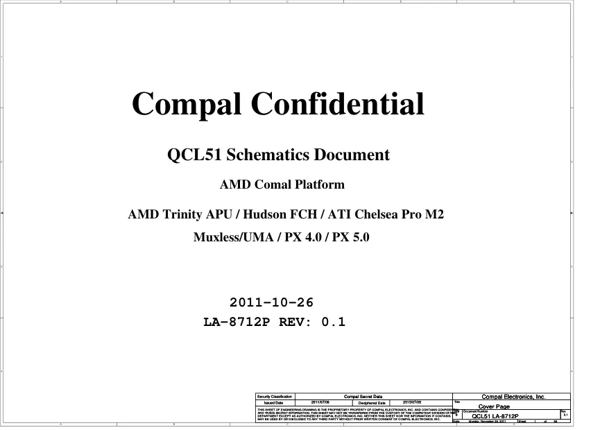 Compal LA-8712P - Схемы rev.0.1, QCL51