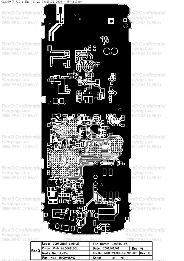 Siemens A38 - Схема Benq, Schematics, Layout
