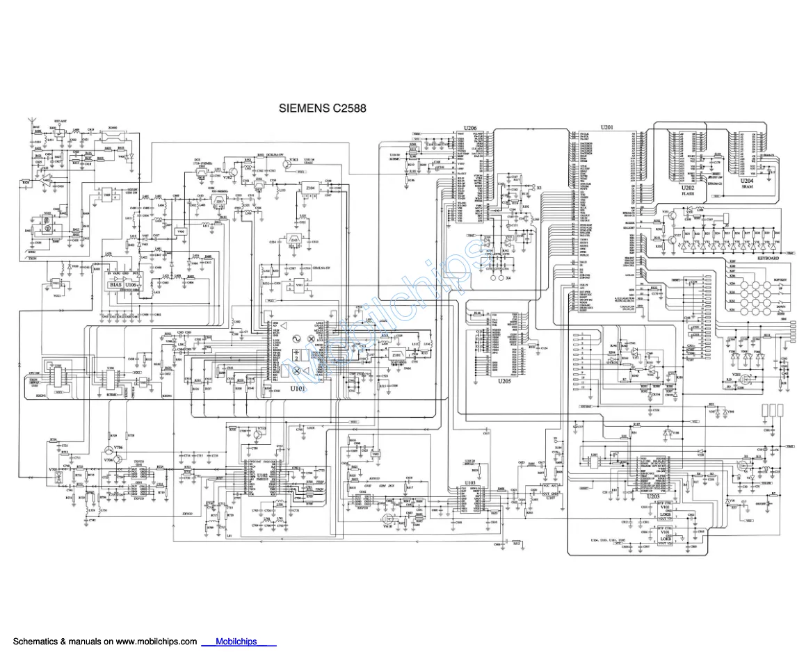 Siemens C2588 - Схемы Schematic
