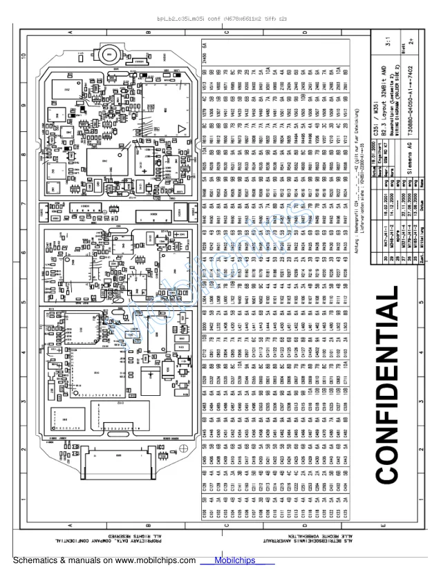 Siemens C35/M35/S35 - Схемы Schematics, PCB