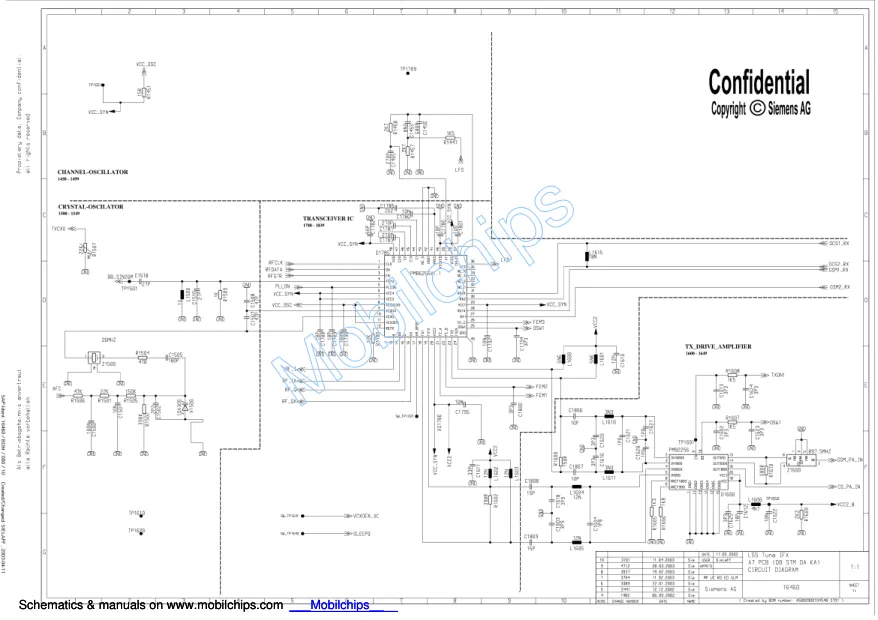 Siemens C55 - Схемы Schematics