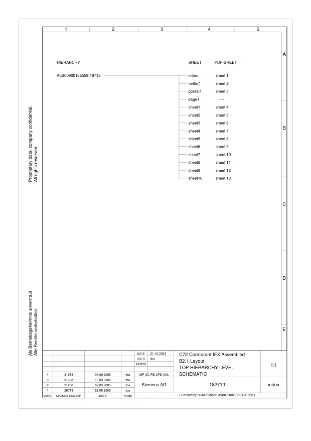 Siemens C72 - Схемы PCB, Schematics, R1.0