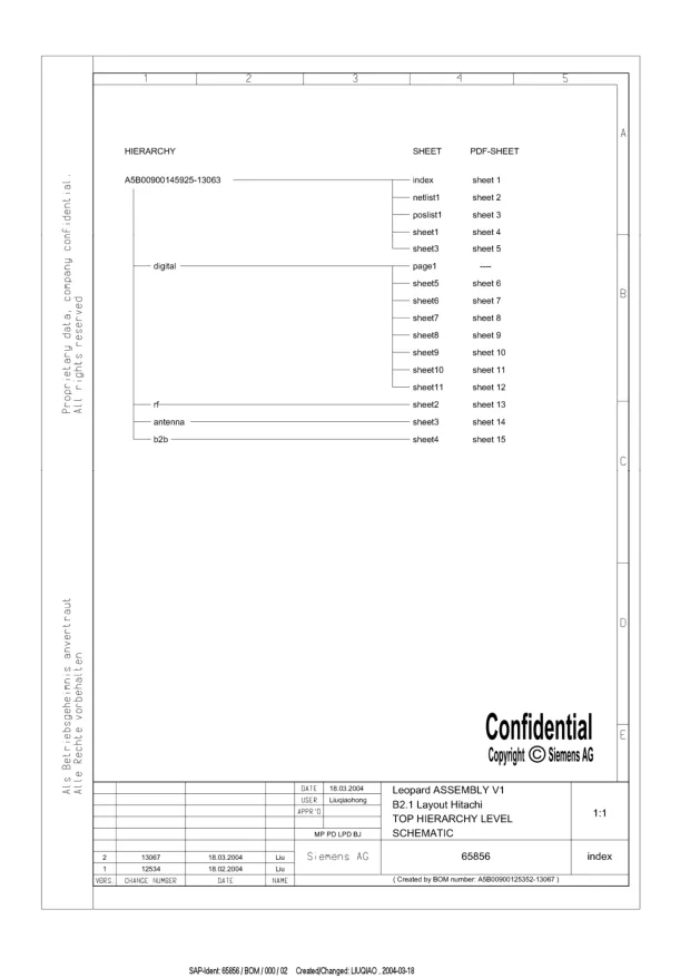 Siemens CF62 - Схемы PCB, Schematics