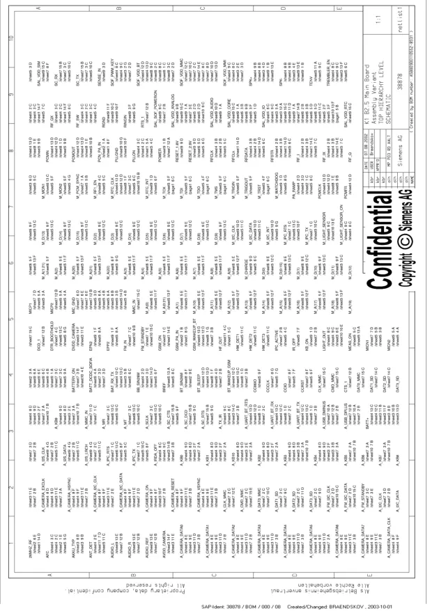 Siemens SX1 - Схемы Schematics