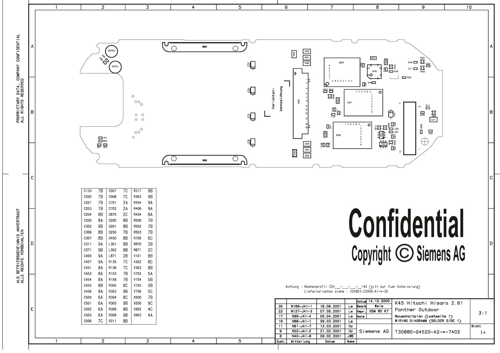 Siemens S45 - Схемы Schematics