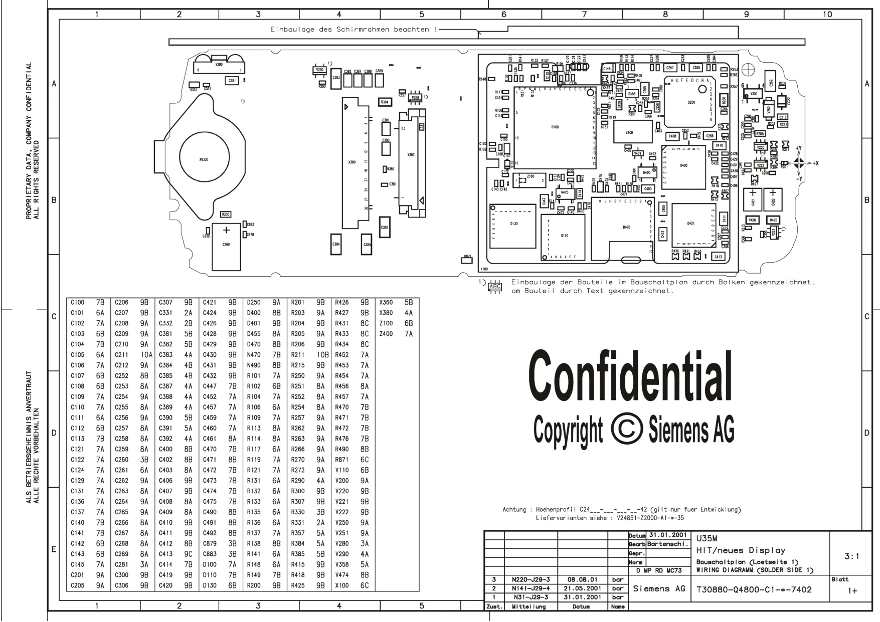 Siemens SL45 - Схемы Schematics