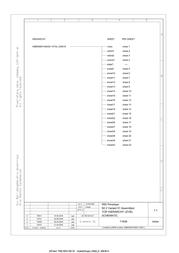 Siemens S65 - Схемы Schematics