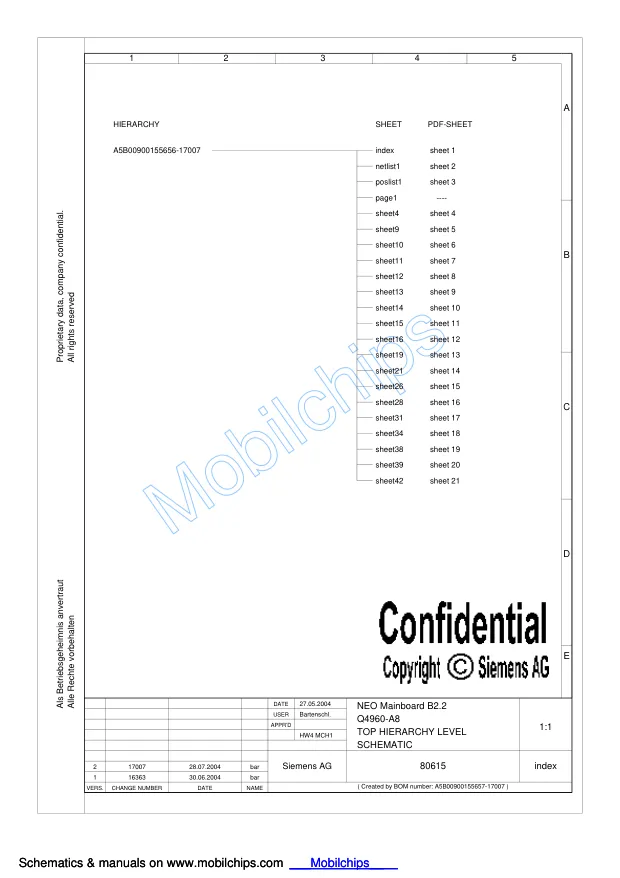 Siemens SK65 - Схемы Schematics