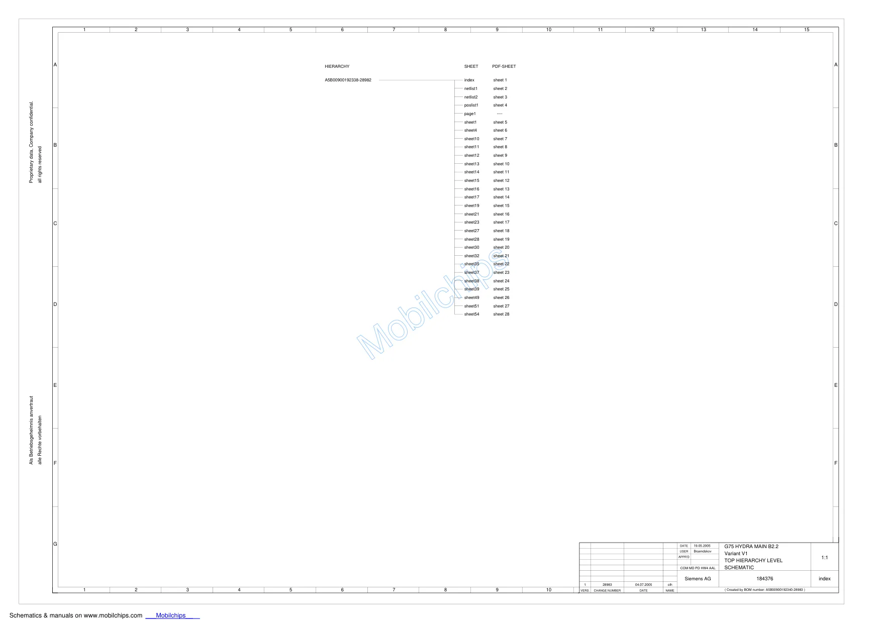 Siemens SL75 - Схемы Schematics