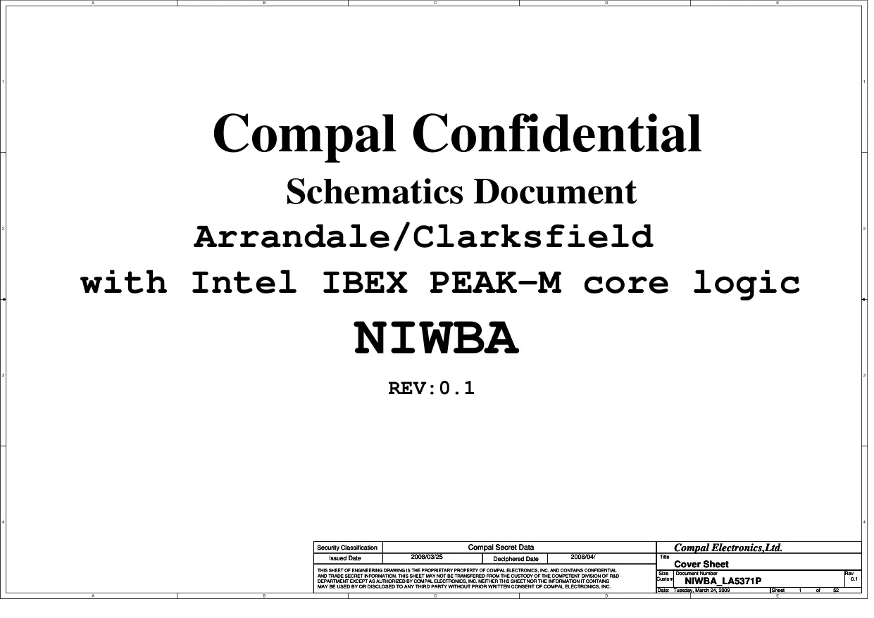 Compal LA-5371P - Схема 