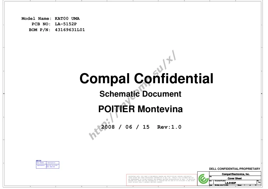 Compal LA-5152P - Схема 