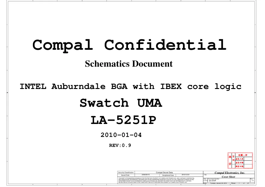 Compal LA-5251P - Схема 