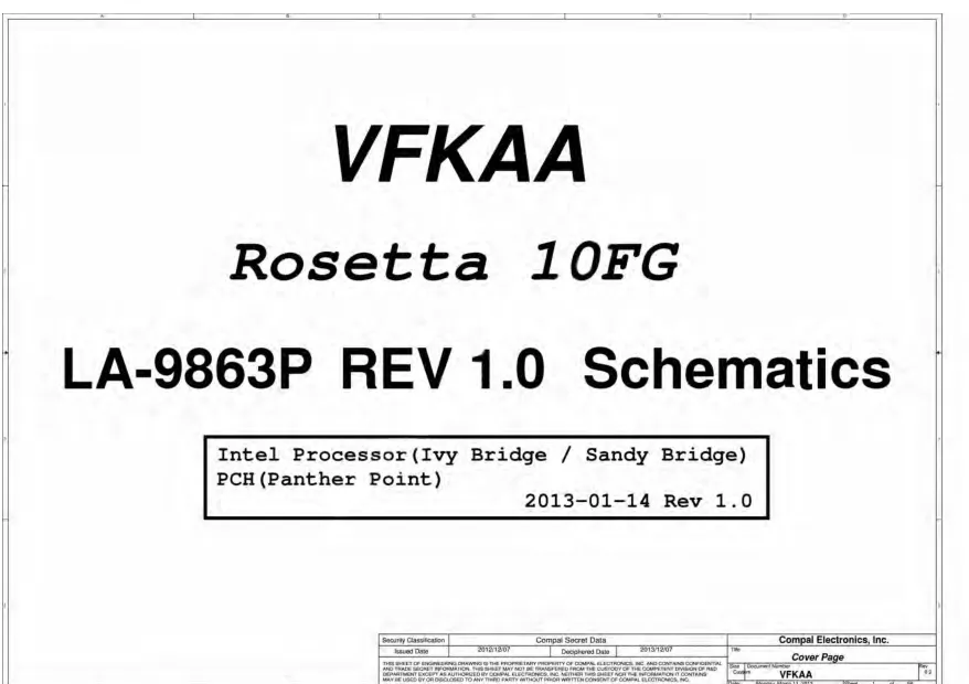 Compal LA-9863P - Схема Rev: 1.0_2013