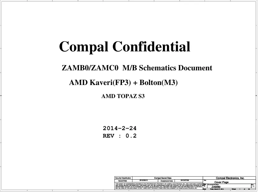 Compal LA-B651P - Схема Rev: 0.2_2014