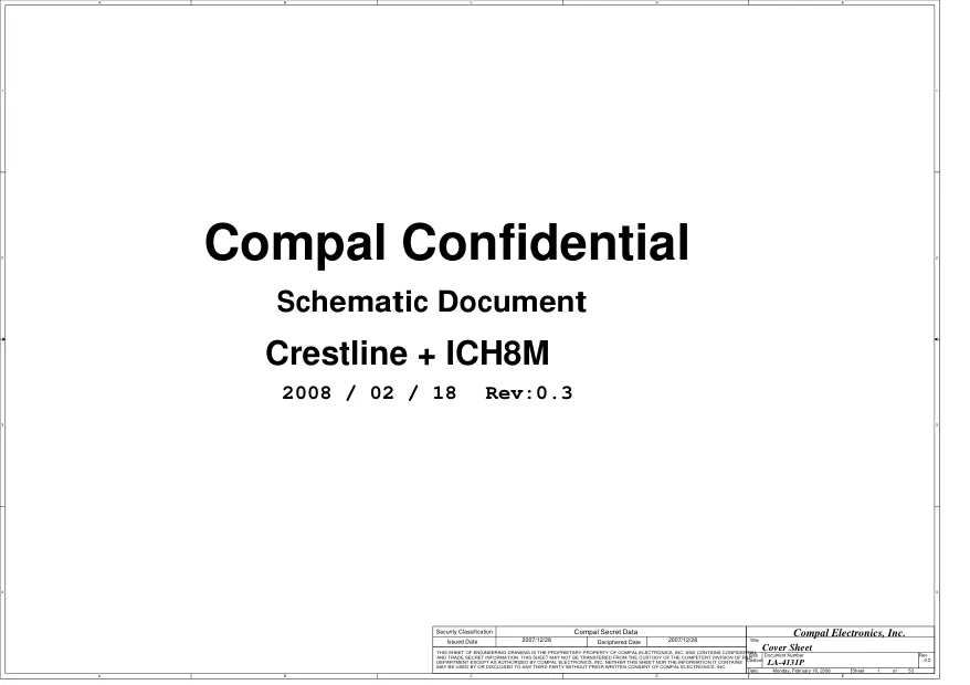 Compal LA-4131P - Схема 