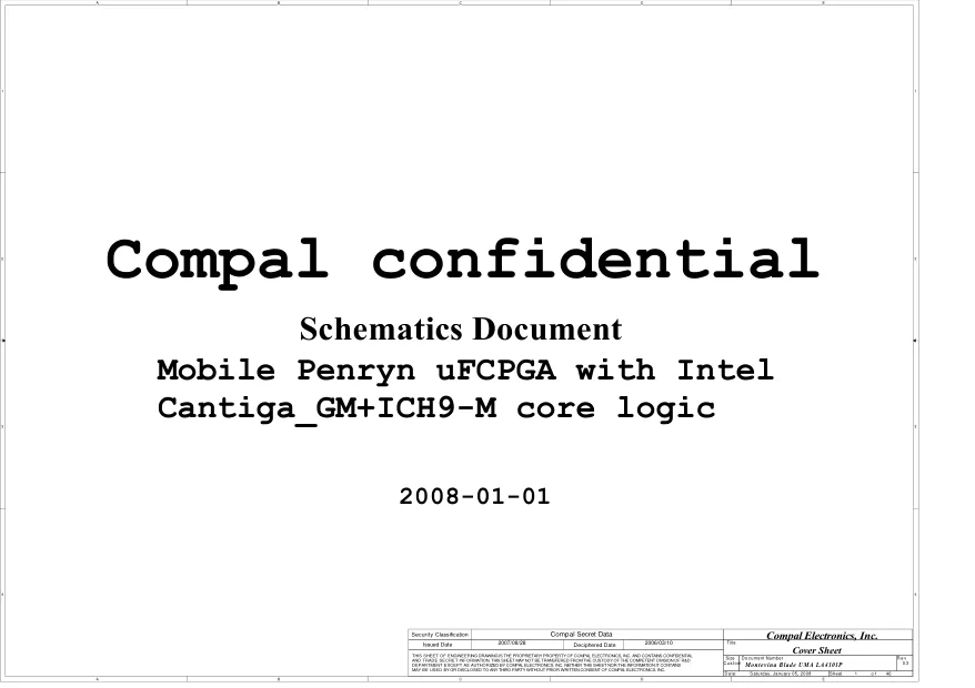 Compal LA-4101P - Схема 
