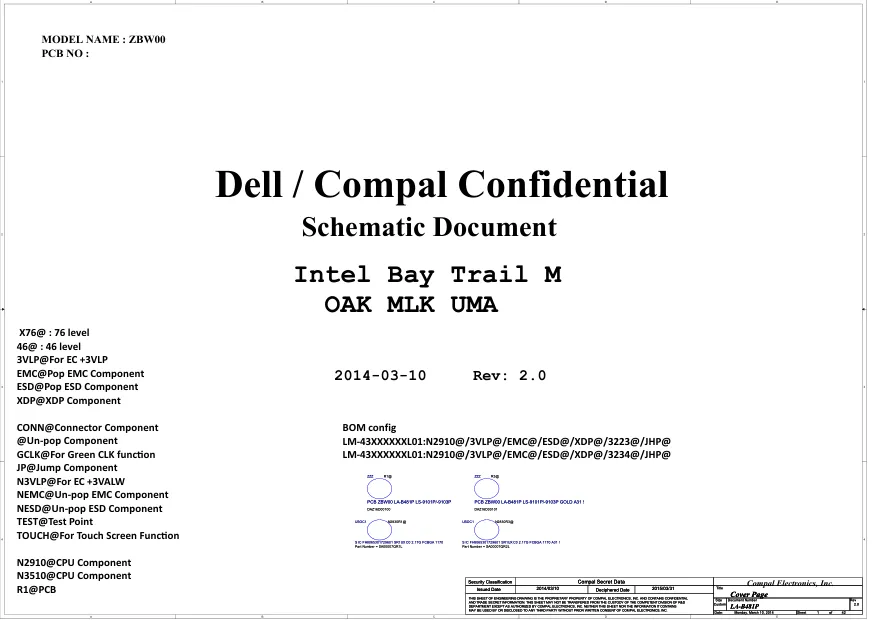 Compal LA-B481P - Схема Rev: 2.0_2014, Dell 15-3531